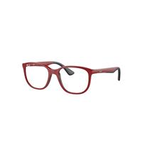 Ray-Ban Eyeglasses Children Rb9078v Optics Kids Bio-based - Red On Black Frame Clear Lenses Polarized 48-16
