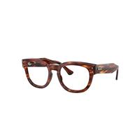 Ray-Ban Eyeglasses Unisex Mega Hawkeye Optics - Striped Havana Frame Clear Lenses Polarized 50-21