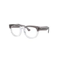 Ray-Ban Eyeglasses Unisex Mega Hawkeye Optics - Grey On Transparent Frame Clear Lenses Polarized 50-21