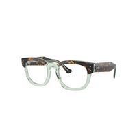 Ray-Ban Eyeglasses Unisex Mega Hawkeye Optics - Havana On Transparent Green Frame Demo Lens Lenses Polarized 48-21