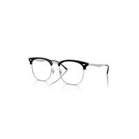 Ray-Ban Eyeglasses Unisex Rb7318d Optics - Silver Frame Clear Lenses Polarized 54-19