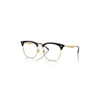Ray-Ban Eyeglasses Unisex Rb7318d Optics - Gold Frame Clear Lenses Polarized 54-19