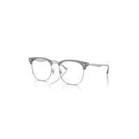 Ray-Ban Eyeglasses Unisex Rb7318d Optics - Silver Frame Clear Lenses Polarized 54-19