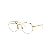 Ray-Ban Eyeglasses Unisex Rb3765v Optics - Gold Frame Clear Lenses Polarized 49-22