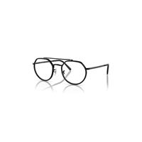 Ray-Ban Eyeglasses Unisex Rb3765v Optics - Black Frame Clear Lenses Polarized 49-22