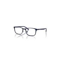 Ray-Ban Eyeglasses Unisex Rb8773d Optics - Dark Blue Frame Clear Lenses Polarized 53-18