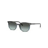 Ray-Ban Sunglasses Unisex Elliot - Striped Grey Frame Blue Lenses 52-19