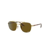 Ray-Ban Sunglasses Unisex Rb3688 - Yellow Havana Vintage Frame Brown Lenses Polarized 58-19