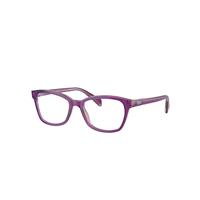 Ray-Ban Eyeglasses Children Rb1591 Optics Kids - Top Purple & Pink & Beige Frame Clear Lenses Polarized 46-16