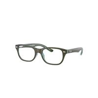 Ray-Ban Eyeglasses Children Rb1555 Optics Kids - Top Green & Orange & Light Blue Frame Demo Lens Lenses Polarized 46-16
