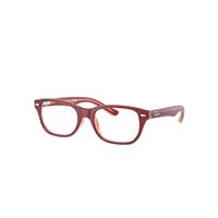 Ray-Ban Eyeglasses Children Rb1555 Optics Kids - Top Red & Violet & Orange Frame Demo Lens Lenses Polarized 46-16