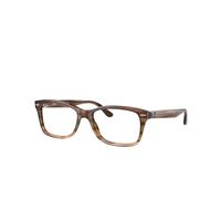 Ray-Ban Eyeglasses Unisex Rb5428 Optics - Striped Brown Frame Demo Lens Lenses Polarized 53-17