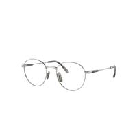 Ray-Ban Eyeglasses Unisex David Titanium Optics - Silver Frame Clear Lenses Polarized 51-20