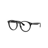 Ray-Ban Eyeglasses Unisex Larry Optics - Black Frame Clear Lenses Polarized 49-21