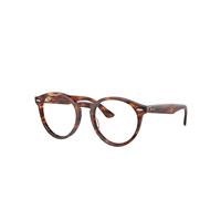 Ray-Ban Eyeglasses Unisex Larry Optics - Striped Havana Frame Clear Lenses Polarized 49-21