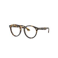 Ray-Ban Eyeglasses Unisex Larry Optics - Yellow Havana Frame Clear Lenses Polarized 49-21