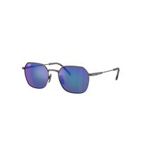 Ray-Ban Sunglasses Unisex Jim Titanium - Gunmetal Frame Blue Lenses Polarized 53-20