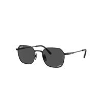 Ray-Ban Sunglasses Unisex Jim Titanium - Black Frame Grey Lenses Polarized 53-20