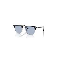 Ray-Ban Sunglasses Unisex Clubmaster Classic - Black Frame Blue Lenses 51-21