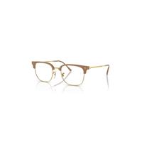 Ray-Ban Eyeglasses Unisex New Clubmaster Optics - Gold Frame Demo Lens Lenses Polarized 53-20