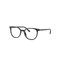 Ray-Ban Eyeglasses Unisex Elliot Optics - Black Frame Clear Lenses Polarized 52-19