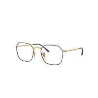 Ray-Ban Eyeglasses Unisex Jim Optics - Gold Frame Demo Lens Lenses Polarized 51-20