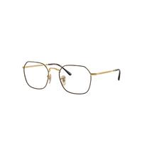 Ray-Ban Eyeglasses Unisex Jim Optics - Gold Frame Demo Lens Lenses Polarized 53-20