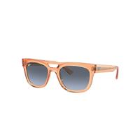 Ray-Ban Sunglasses Unisex Phil Bio-based - Transparent Orange Frame Blue Lenses 54-21