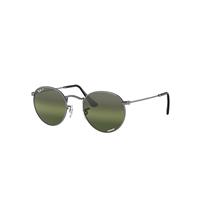 Ray-Ban Sunglasses Man Round Metal Chromance - Gunmetal Frame Silver Lenses Polarized 53-21