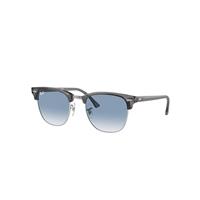 Ray-Ban Sunglasses Unisex Clubmaster X The Ones - Transparent Grey Frame Blue Lenses 51-21
