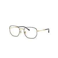 Ray-Ban Eyeglasses Unisex Rb6496 Optics Limited - Black On Gold Frame Demo Lens Lenses Polarized 51-20