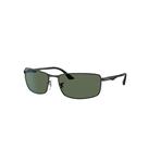 Ray-Ban Sunglasses Man Rb3498 - Black Frame Green Lenses 61-17