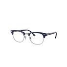 Ray-Ban Eyeglasses Unisex Clubmaster Optics - Blue Frame Clear Lenses Polarized 51-21