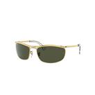 Ray-Ban Sunglasses Unisex Olympian - Gold Frame Green Lenses 62-19