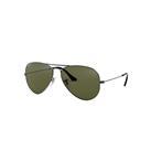 Ray-Ban Sunglasses Unisex Aviator Classic - Gunmetal Frame Green Lenses Polarized 58-14