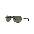 Ray-Ban Sunglasses Man Rb3519 - Black Frame Green Lenses Polarized 59-15