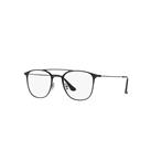 Ray-Ban Eyeglasses Unisex Rb6377 Optics - Black Frame Clear Lenses Polarized 50-21