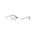 Ray-Ban Eyeglasses Unisex Rb8748 Optics - Gunmetal Frame Clear Lenses Polarized 50-18