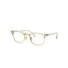 Ray-Ban Eyeglasses Unisex Clubmaster Optics - Transparent Frame Clear Lenses 51-21