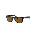 Ray-Ban Sunglasses Unisex Original Wayfarer Classic - Black On Transparent Frame Brown Lenses 54-18