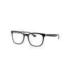 Ray-Ban Eyeglasses Unisex Rb5369 Optics - Black Frame Clear Lenses Polarized 52-18