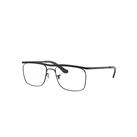 Ray-Ban Eyeglasses Unisex Olympian II Optics - Black Frame Clear Lenses 52-18