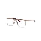 Ray-Ban Eyeglasses Unisex Olympian II Optics - Brown Frame Clear Lenses 52-18