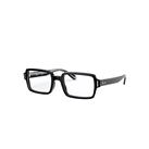 Ray-Ban Eyeglasses Woman Benji Optics - Shiny Black Frame Clear Lenses 52-20