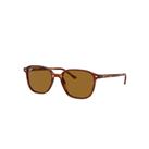 Ray-Ban Sunglasses Unisex Leonard - Striped Havana Frame Brown Lenses 51-18