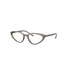 Ray-Ban Eyeglasses Woman Rb7188 Optics - Bordeaux Frame Clear Lenses 54-18