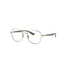 Ray-Ban Eyeglasses Unisex Rb6461 Optics - Brown Frame Clear Lenses 49-19