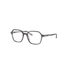 Ray-Ban Eyeglasses Unisex John Optics - Striped Grey Frame Clear Lenses 49-18