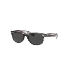 Ray-Ban Sunglasses Unisex New Wayfarer Color Mix - Striped Grey Frame Grey Lenses 58-18
