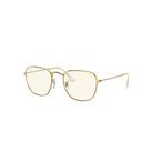 Ray-Ban Sunglasses Unisex Frank Blue-light Clear Evolve - Gold Frame Clear Lenses 51-20